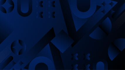 Blue Vector Gradient Abstract Background Design. For Background, Banner, Pamphlet, Certificate and Presentation