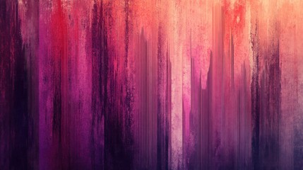 Abstract Crimson Hues: A Digital Painting of Vertical Brushstrokes