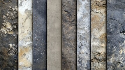 Fototapeta premium Stone Textures: A Collection of Natural Stone Wall Finishes