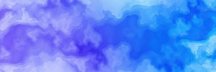 Swirling blue and purple hues blended in a fluid watercolor wash background, purple, sky, atmosphere