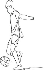 Fototapeta premium Playing Football