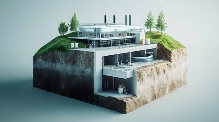 Modern technology icon vector illustration, business person on the phone, in a car, on a train, on a truck, using a computer, printer, and other equipment