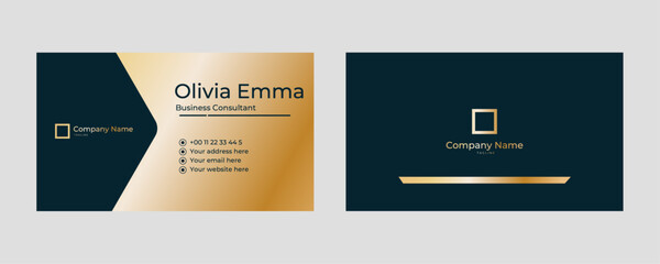 rofessional business card design with lines