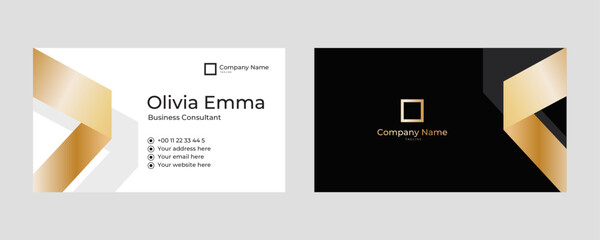 Creative and Clean Business Card Template.