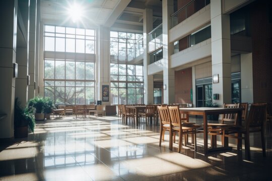 Interior of a dynamic atmosphere of a university