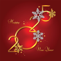 Christmas background with Shining Snowflakes. Christmas Greeting Card and Happy New Year Invitation. Christmas tree background with shining snowflakes, stars. Vector illustration