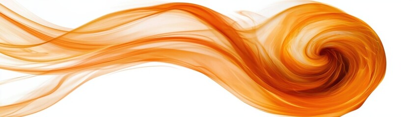 A vibrant orange swirl representing movement and energy, evoking feelings of warmth and creativity.