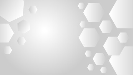 Abstract background light gray hexagon shape