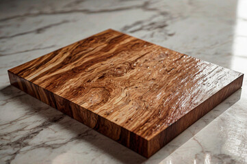 Elegant Marble and Wood