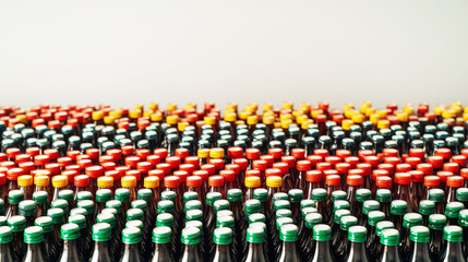 Recycling awareness event eco-friendly initiative in urban community visual display of bottles promoting reduce reuse recycle concept