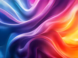 Obraz premium Abstract Background - Colorful Flowing Waves Illustration