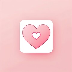 pink heart on a pink background