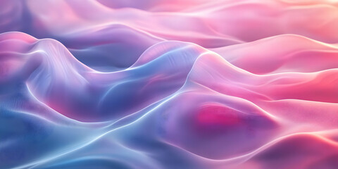 Obraz premium Abstract Background - Flowing Pink and Blue Waves