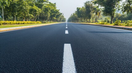 Obraz premium Asphalt Road Leading to the Horizon
