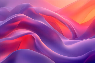 Obraz premium Abstract Background - Flowing Purple and Pink Waves