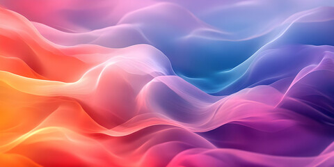 Obraz premium Abstract Background - Colorful Flowing Waves