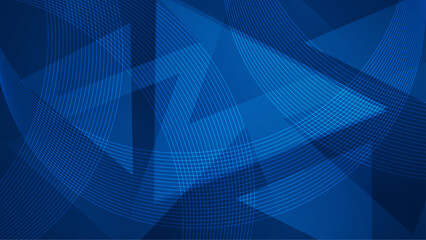 Blue Background Abstract Art Vector With Shapes. For Background, Banner, Pamphlet, Certificate and Presentation