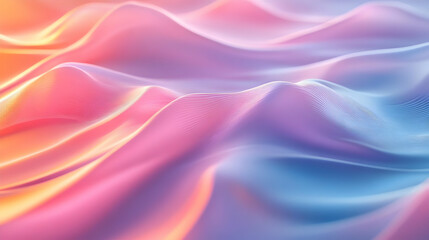 Obraz premium Abstract Background - Flowing Pastel Gradient Waves