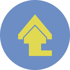 Curved Arrow Upicon Design