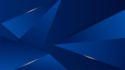Obraz premium Gradient blue polygonal background