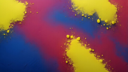 neon Lemon Yellow, Royal Blue, Crimson glowing gradient background, a soft grainy noise texture with shimmering highlights and Smooth Transitions for a dynamic effect.