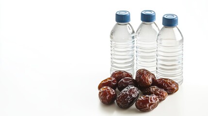 Bottles of Water and Dates for Hajj Pilgrims
