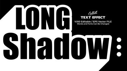Shadow style editable text effect