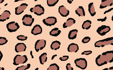 Abstract modern leopard seamless pattern. Animals trendy background. Color decorative vector stock illustration for print, card, postcard, fabric, textile. Modern ornament of stylized skin.