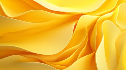 Fototapeta premium Vibrant Yellow 3D Studio Background for Professional Designs
