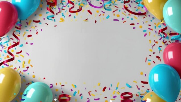 Fun party background with balloons