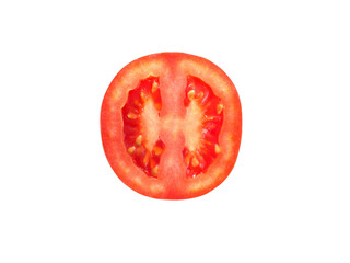 Fresh tomato cut in half