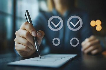 Photo Best Choice Checkmark Evaluation Assessment Approve Survey