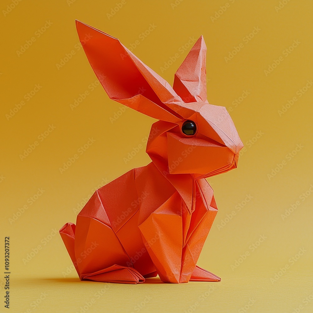 Poster the year of the rabbit is celebrated with a whimsical greeting card design featuring a red paper rab