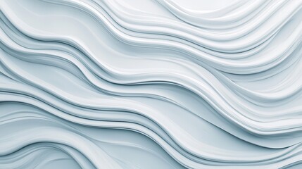 Obraz premium Abstract frosted glass effect with swirling white and silver shapes, resembling snowflakes, Cool and serene, Minimalist, 3D render