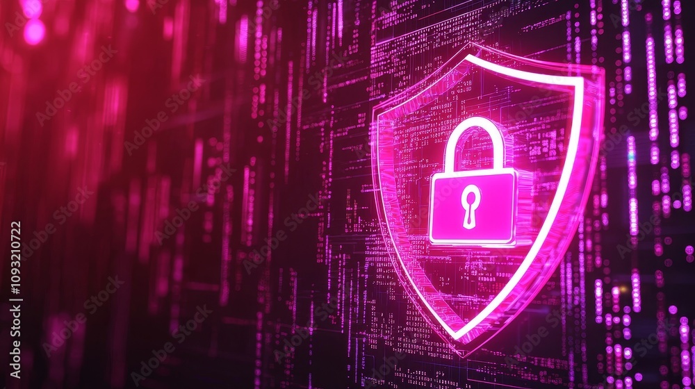 Poster Internet security, business and financial data protection, encryption of encrypted user data, cyber security and data protection, and data protection on the internet