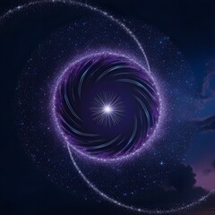 Obraz premium star pattern, starry skystar pattern, starry sky Generative AI