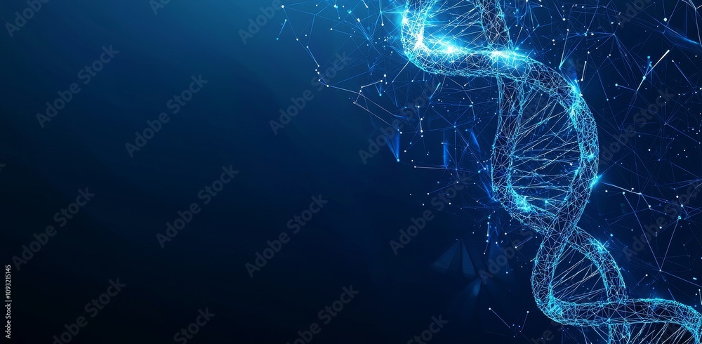 Fototapete in a futuristic light blue style on a technology background with a circuit, this is an abstract grap
