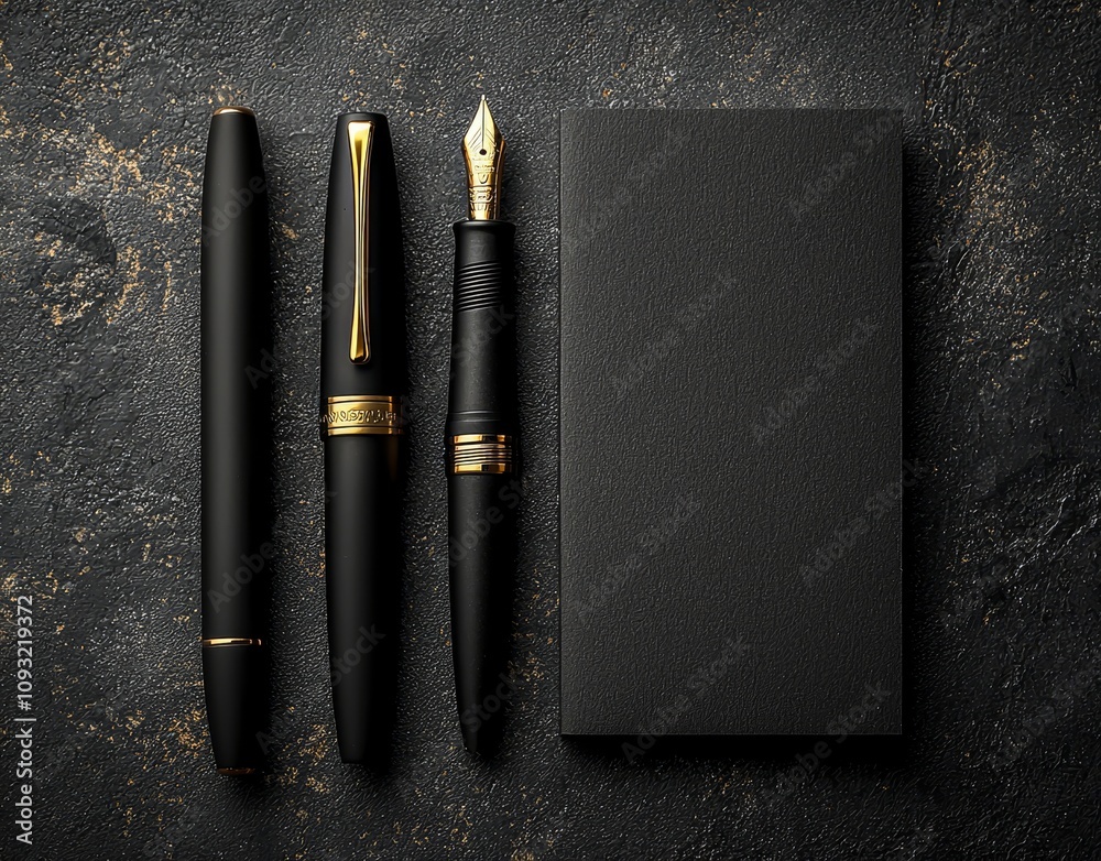 Poster single pocket reinforced black folder mock up isolated on a gray background. 3d illustration.