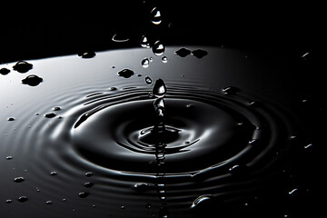 splash of water black screen
