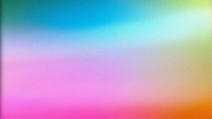 Fototapeta premium Colorful gradient background. Vibrant hues blend seamlessly, evoking joy and serenity. Perfect for cheerful designs.