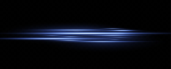 Vector illustration of a blue color. Light effect. Abstract laser beams of light. Chaotic neon rays of light .
