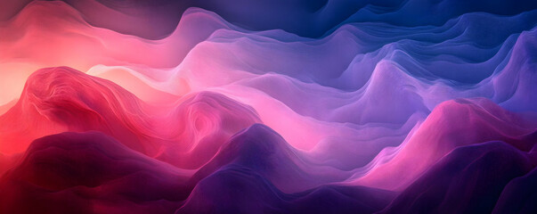 Obraz premium Abstract Background - Flowing Pink and Purple Waves