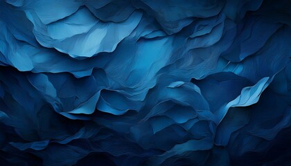 Abstract Blue Hues: A mesmerizing study in deep blues and flowing textures.