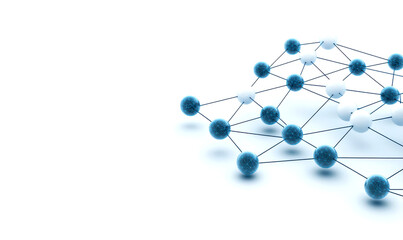 Innovative network structure digital space, technology concept isolate on white background