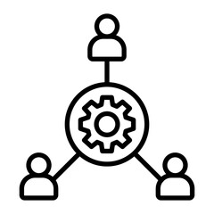 Network Vector Line Icon Design