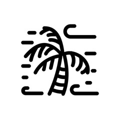 Fototapeta premium Windy Palm