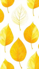 Obraz premium Captivating Golden Thai Leaf Pattern with Delicate Symmetry on Minimalist Background