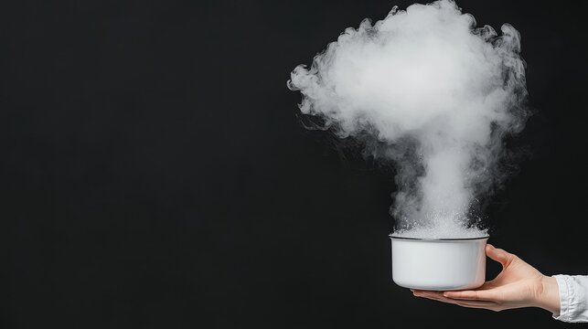 A pot of boiling water illustrates the phase change and heat transfer in a thermal process.