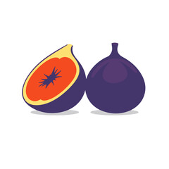  Fig Vector illustration healthy fig fruit