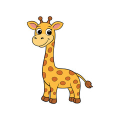 a giraffe with a giraffe on it